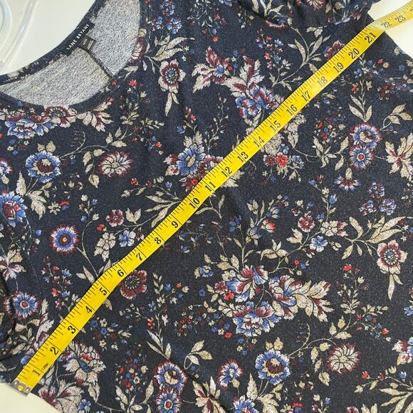 Lane Bryant Tulip-Hem Sweater Tunic Womens Size 14/16 Muted Black Multicolor Top - Picture 8 of 9